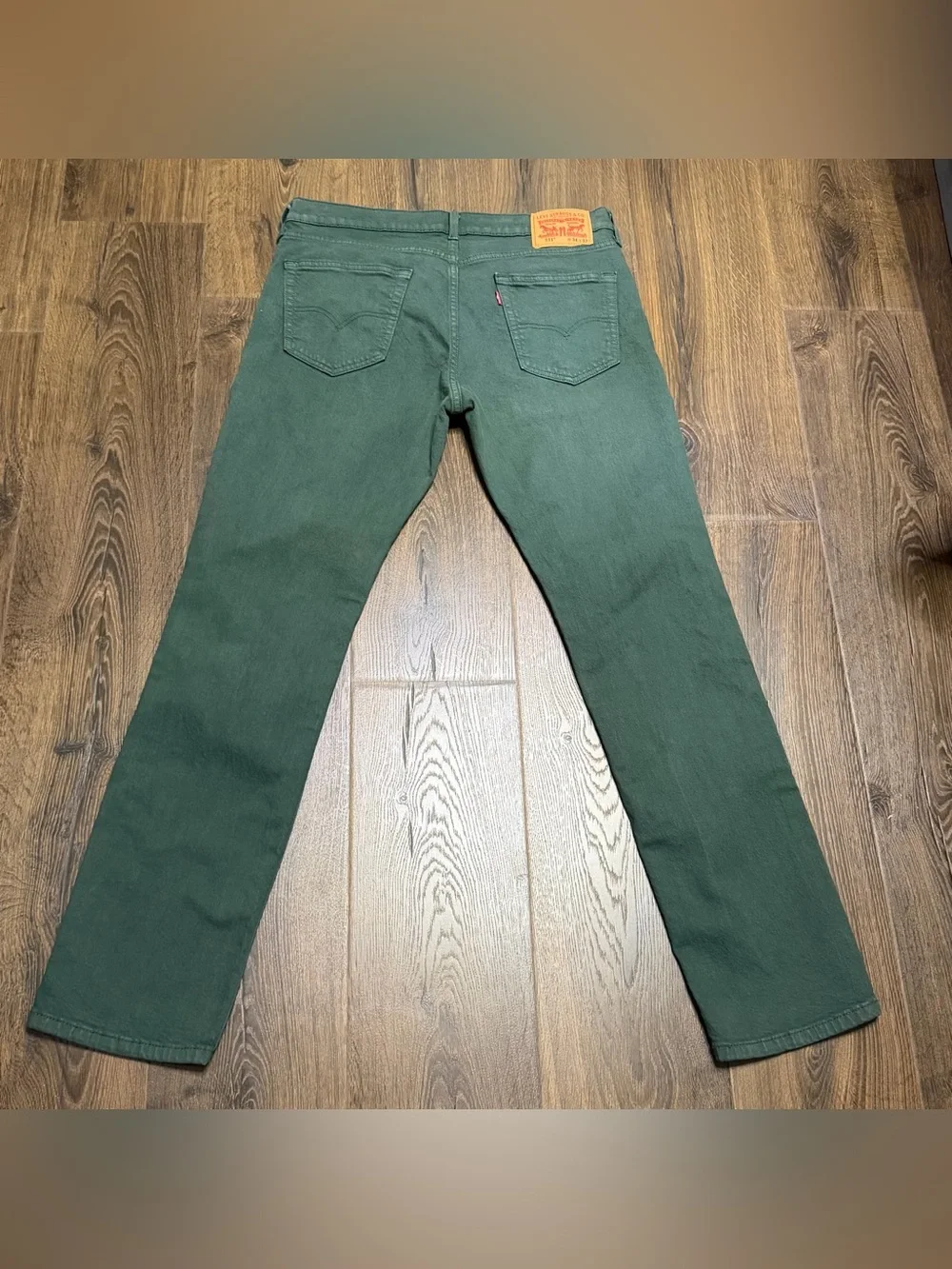 Classic Levi’s Men's Green Straight-Leg Jeans 511 34/32